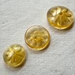 Vintage Italian FLEUR D'AMBRE Jewel Button 18-23-28mm