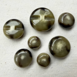 Bouton Design Amplitude Effet Corne Beige Brun 18-23-28-34mm