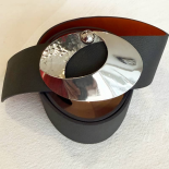 ARGENT CÉLESTE Vintage Silver Buckle Belt Circa 2000