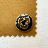 Fleur Précieuse Black & Gold Jewel Button 18-23-27mm