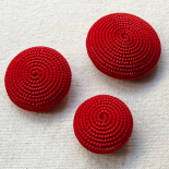 Bouton Passementerie ROUGE HYPNOTIQUE 17-23-28-33mm