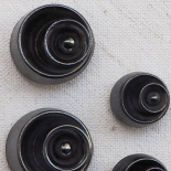 Bouton Bijou Gris Argent Satellite 14-23mm