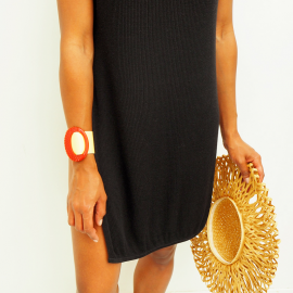 Bracelet Manchette Eden Jaune Rouge Hydra