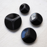 Design Button Gala Black Star 18-31-35mm