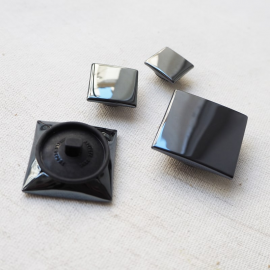 Square Metal Design Button Reflection 16mm