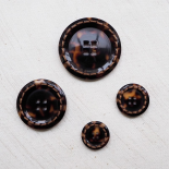 Bouton Design Marron Couture 17-37mm