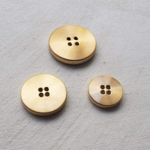Design Button Brushed Gold Disco 18-20-23-26-31mm