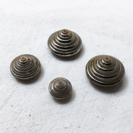 Design Button Conical Beige Grey 14 18 24 27mm