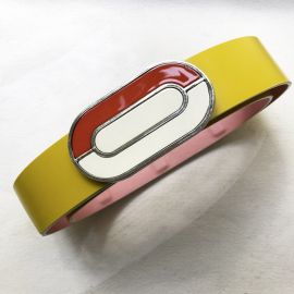 Jewelry Leather Red and Yellow Mixi Pop