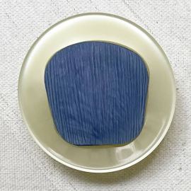 Trendy Buttons Beige and Blue 34-40-45mm