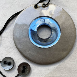 Design Necklace Carlotta Mini Black Blue Bronze