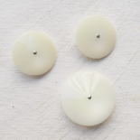 Bouton Design Blanc Givre 34mm