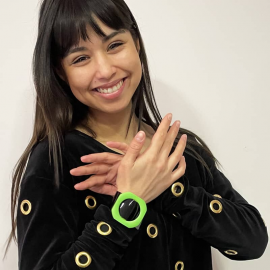 Bracelet Design Chrono Pop Vert Pomme