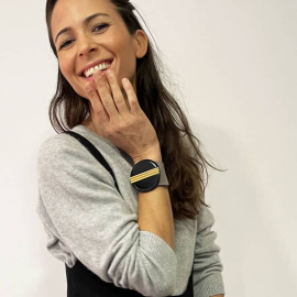 Bracelet Manchette Bijou Noir et Or Jackie