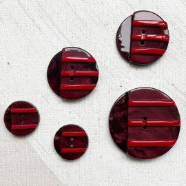 Sailor Design Button Brown Red 18-26-35mm