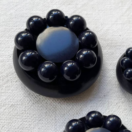 Design Button Blue Oil Bowling 22-31-35mm