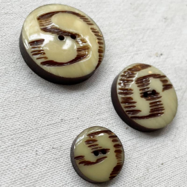 Design Button Beige Signature S 18-31mm