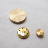 Brushed Gold Metal Design Button Disc 14-18-28-35mm