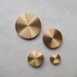Brushed Gold Metal Design Button Disc 14-18-28-35mm