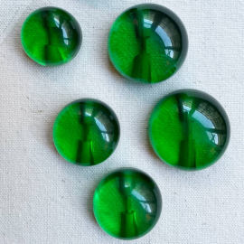 Jewel Button Green Translucent Ball 22-24-29mm