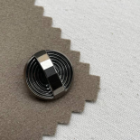 Jewel Button Silver Glass Arch 18-23mm