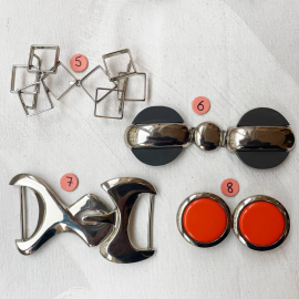 Vintage Silver Buckles for Women's Belt