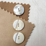 Design Button Mother of Pearl Beige Natural White 26mm