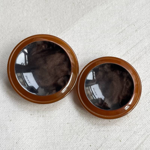 Bouton Design Brun Chic Camel 27-40mm