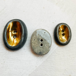 Design Button Grey Gold Pebble Ceramic 25-27-35mm