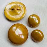 Design Button Ceramic Ocher Orange 20-25-30-44mm