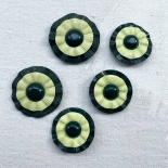Design Button Flower Corolle Duo Green 23-27mm