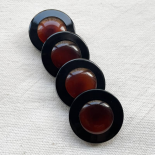 Design Button Havana Brown Round 22mm