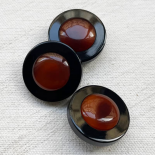 Design Button Havana Brown Round 22mm