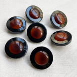 Design Button Havana Brown Round 22mm