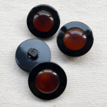 Design Button Havana Brown Round 22mm