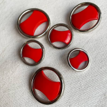 Bouton Design 70s Rouge Arcade 18-23-27-31mm