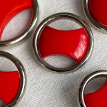 Design Button 70s Red Arcade 18-23-27-31mm