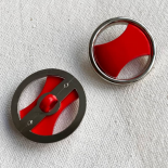 Design Button 70s Red Arcade 18-23-27-31mm