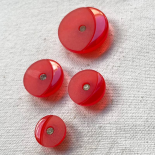 Bouton Design Rouge Strass Solo 18-23mm