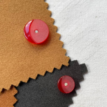 Bouton Design Rouge Strass Solo 18-23mm