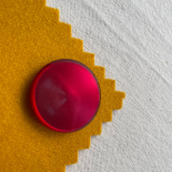 Shiny Red Design Sewing Button 30mm Capucine