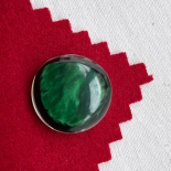 Bouton Design Vert Fonçé 27mm Figures Libres