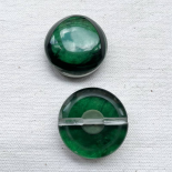 Bouton Design Vert Fonçé 27mm Figures Libres