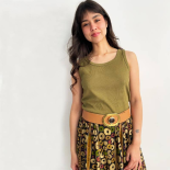 Ceinture Iconique Boucle Ovale Métal Doré 80s