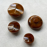 Jewel Button Amber Orange 21-26-34-39mm