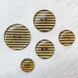 Design Button Yellow Brown Stripes 18-22-27-30-36mm