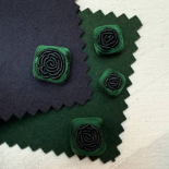 Design Trimmings Button Blue Green Flower 16-18-22mm