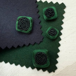 Design Trimmings Button Blue Green Flower 16-18-22mm