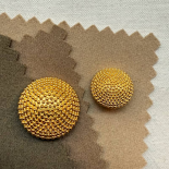 Bouton Bijou Métal Doré 22mm Météorite