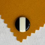 Bouton Design Bicolore Lignes Noir et Blanc 23mm